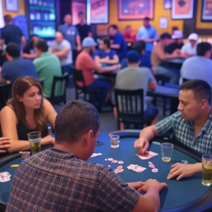 Neonowa atmosfera przy barze EliteHandLounge z koktajlami i gośćmi