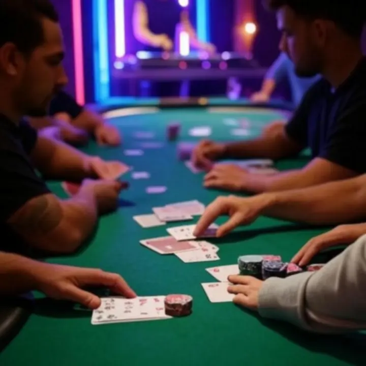 DJ grający muzykę na żywo podczas poker night w EliteHandLounge